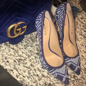 Beautiful Vinci Crystal Pumps Size 40